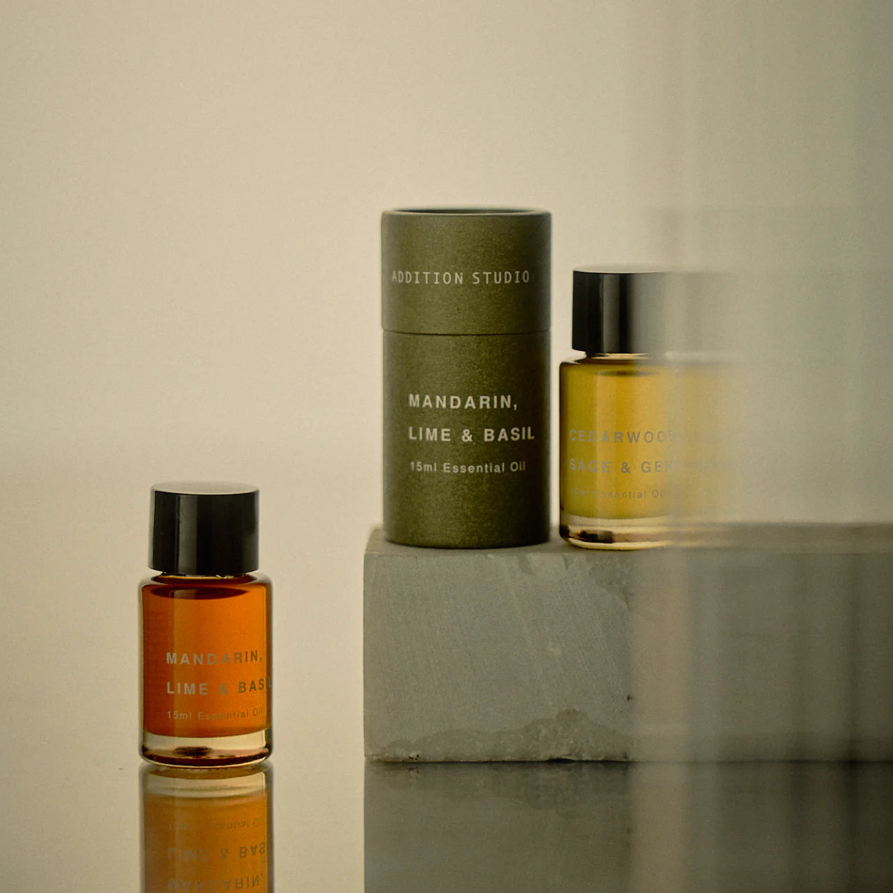 MANDARIN, LIME + BASIL ESSENTIAL OIL BLEND BY ADDITION STUDIO