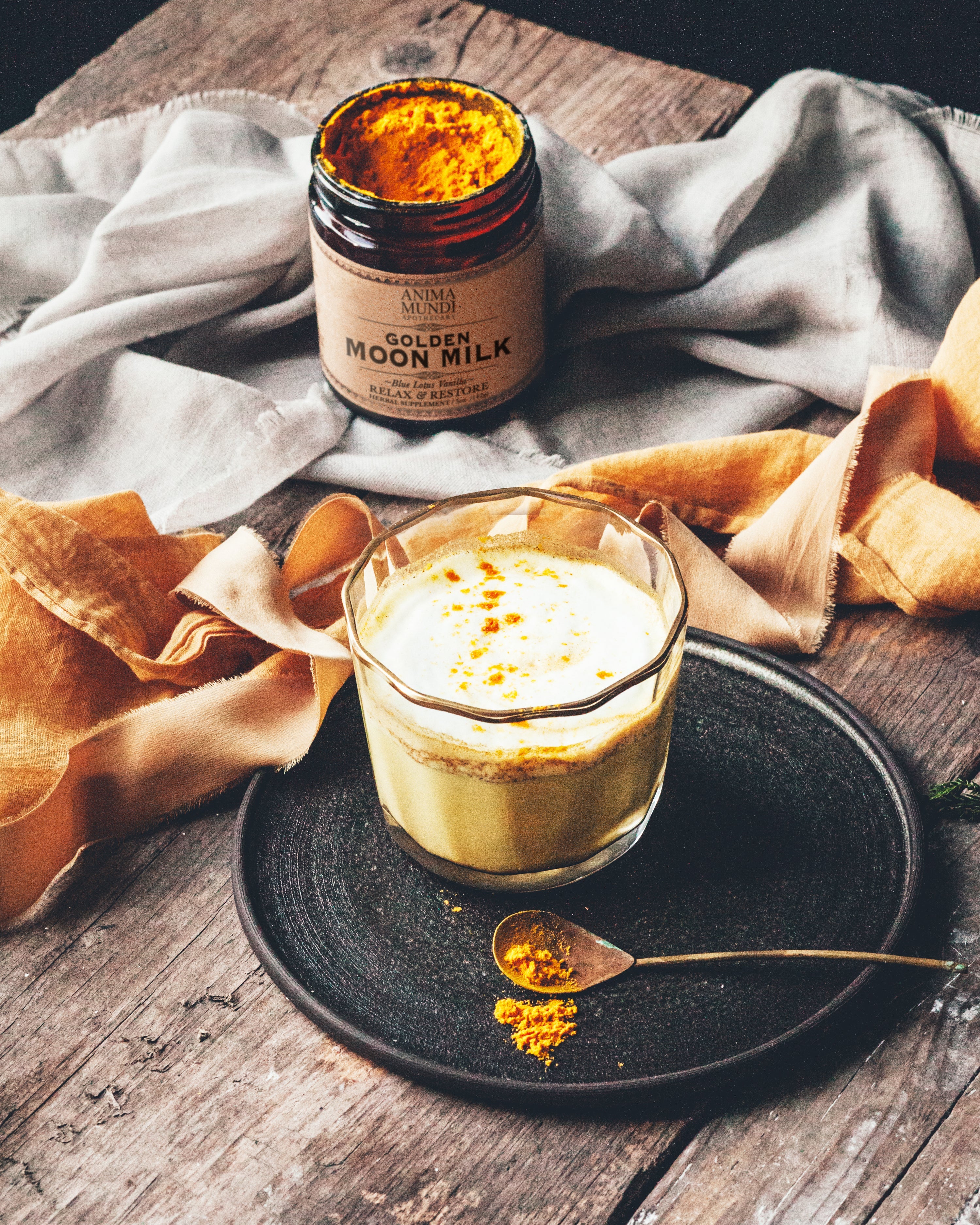 GOLDEN MOON MILK BY ANIMA MUNDI