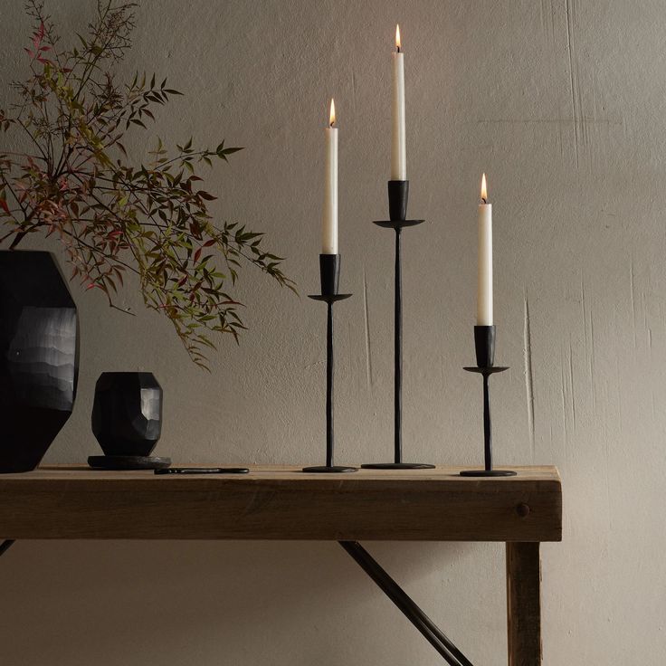 ATELIER BLACK CANDLE STAND