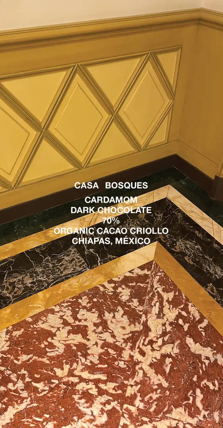 CARDAMOM 70% DARK CHOCOLATE BY CASA BOSQUES