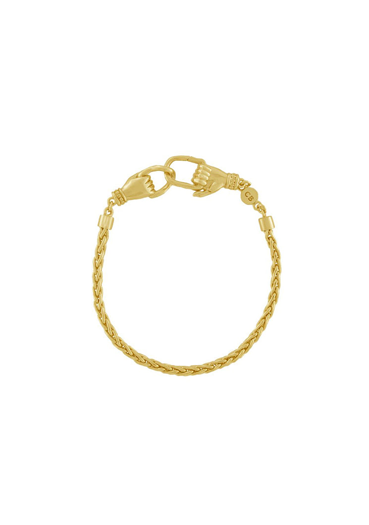 HANDMADE GOLD SNAKE BRACELET BY CLEOPATRA&