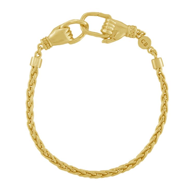 HANDMADE GOLD SNAKE BRACELET BY CLEOPATRA&