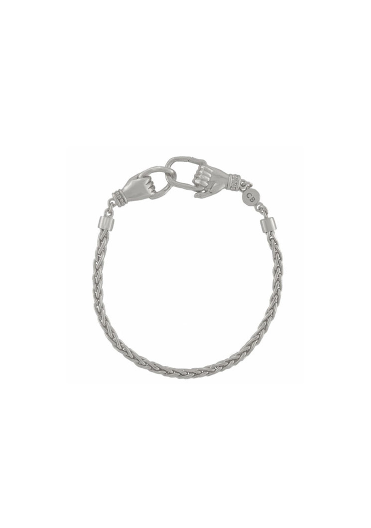 HANDMADE SILVER SNAKE BRACELET BY CLEOPATRA&