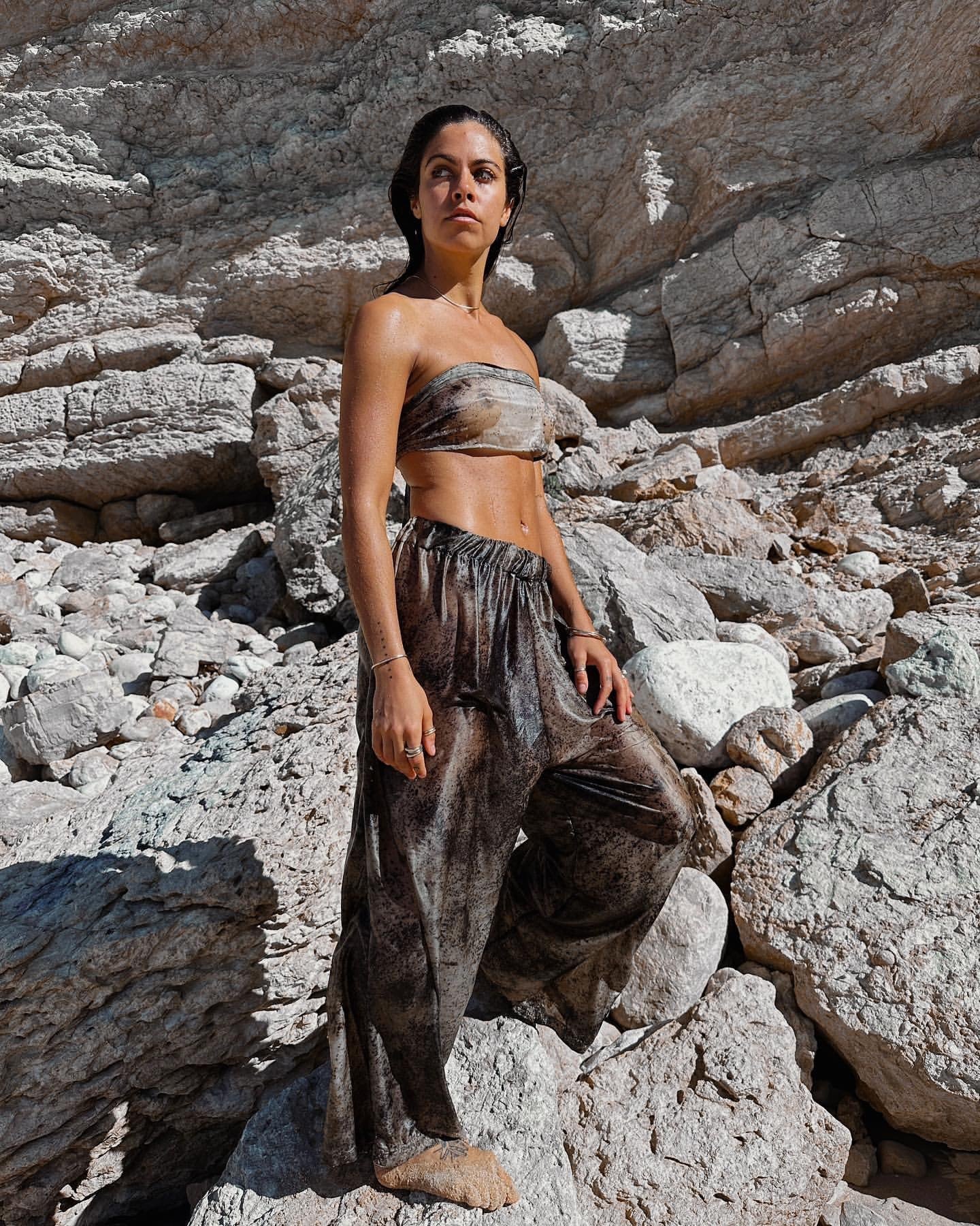 AYANA SILK PANT BY SOLTYS LABEL