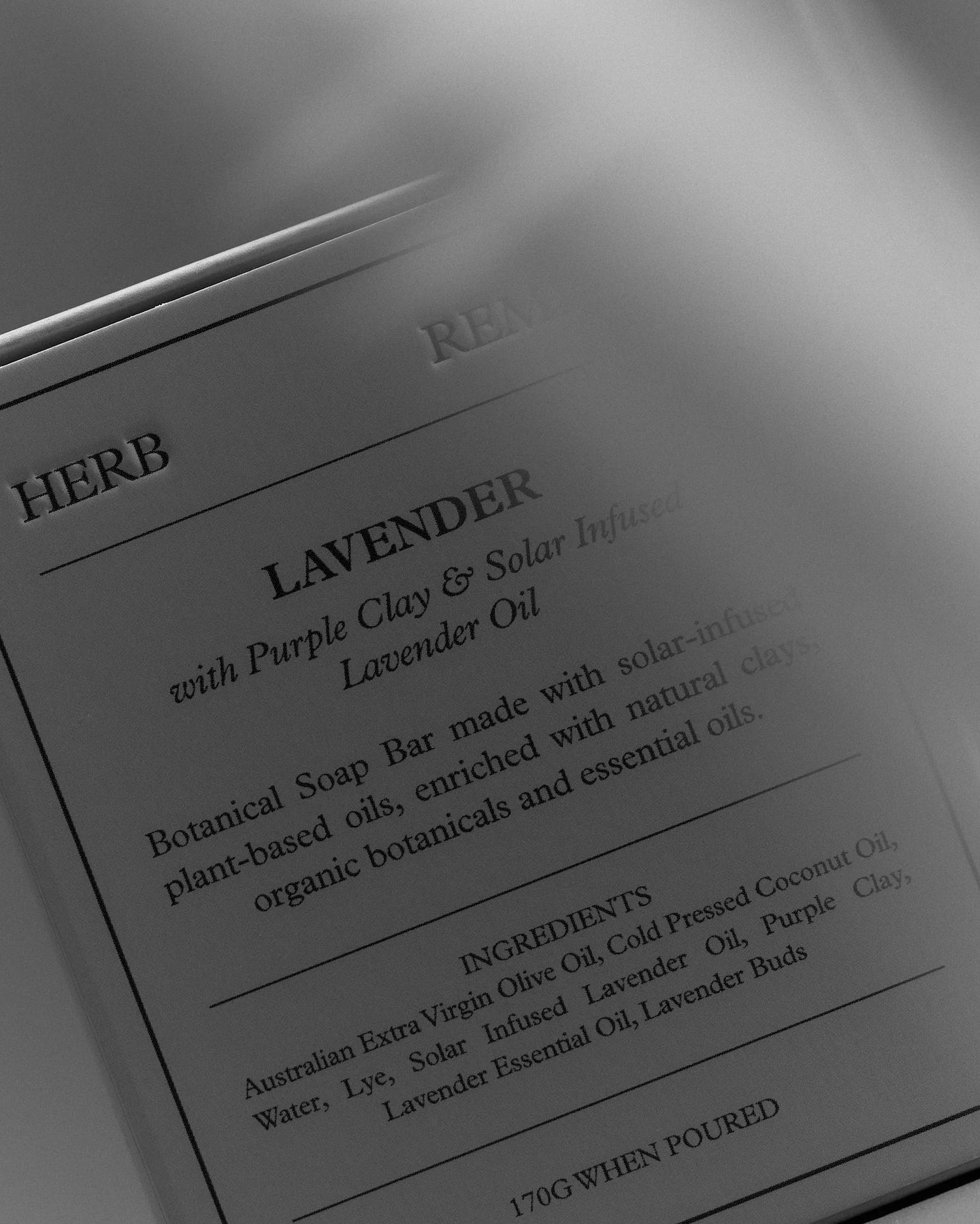 LAVENDER SOAP BAR BY HERB REMEDY