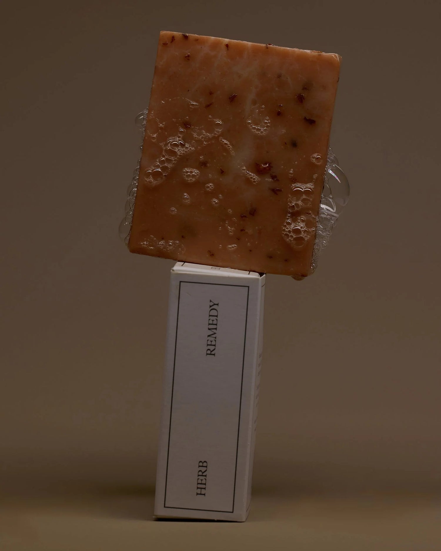 ROSE WITH RED CLAY + ALMOND OIL SOAP BAR BY HERB REMEDY