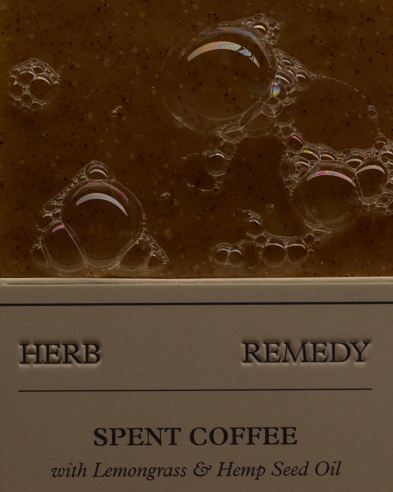 SPENT COFFEE WITH LEMONGRASS SOAP BAR BY HERB REMEDY