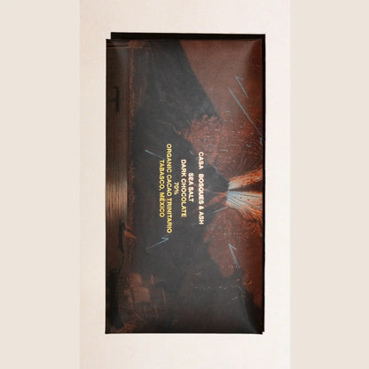 CASA BOSQUES X ASH SEA SALT 70% DARK CHOCOLATE