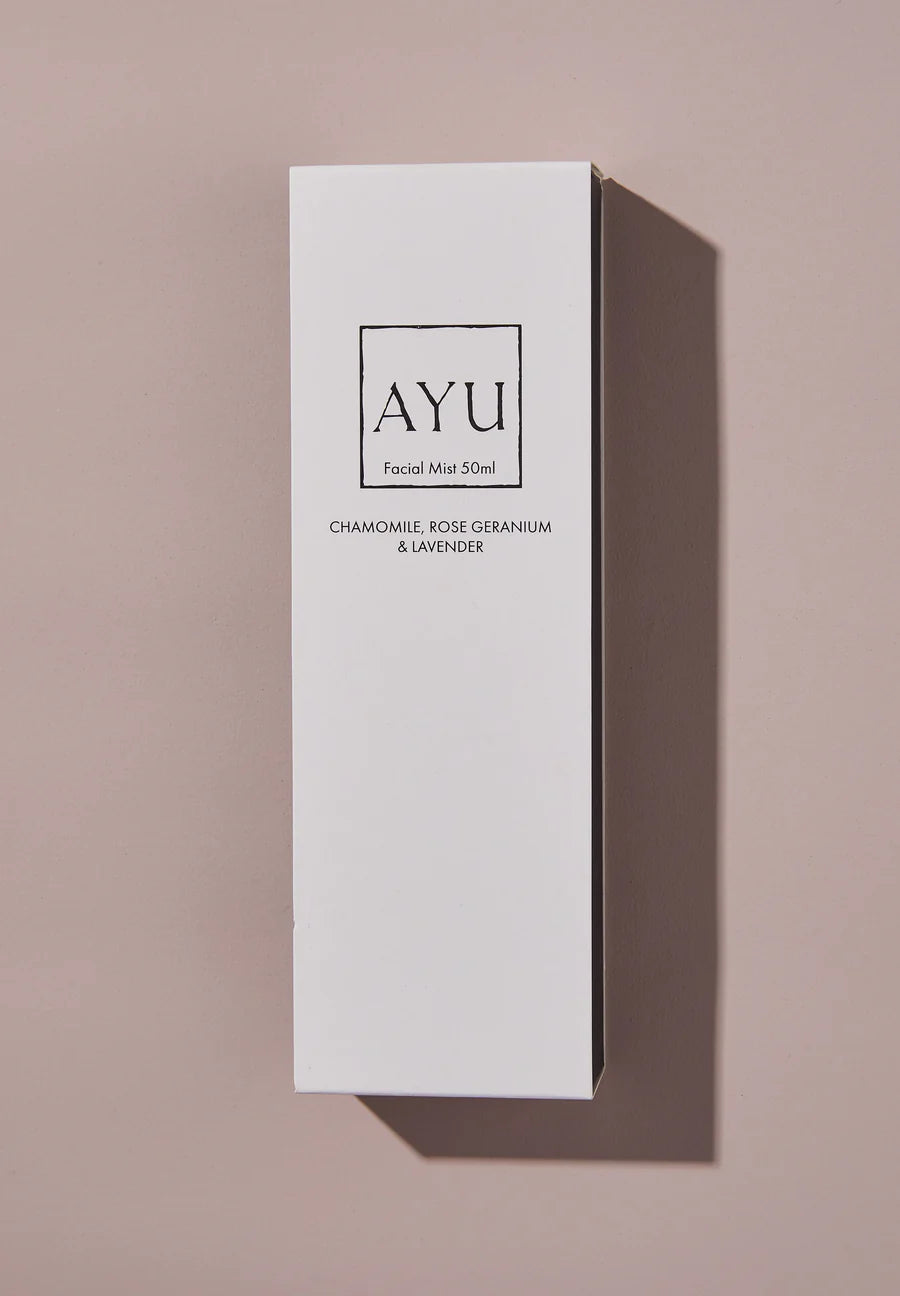 CHAMOMILE, GERANIUM + LAVENDER FACIAL MIST BY AYU