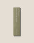 An olive-green long, slim rectangular cardboard package with white type which reads Addition Studio MANDARIN, LIME AND BASIL INCENSE, set on an off-white background.
