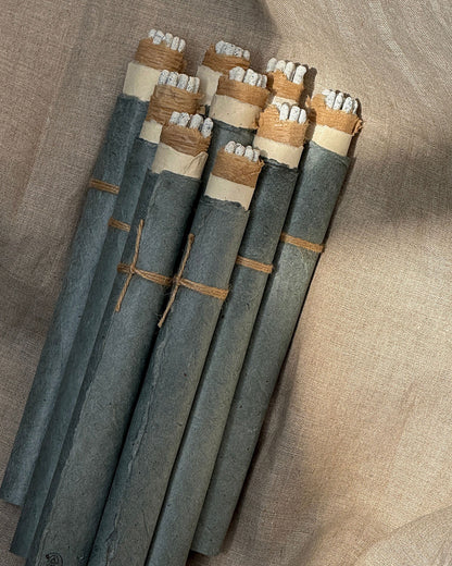 Several wrapped bundles of Incausa&