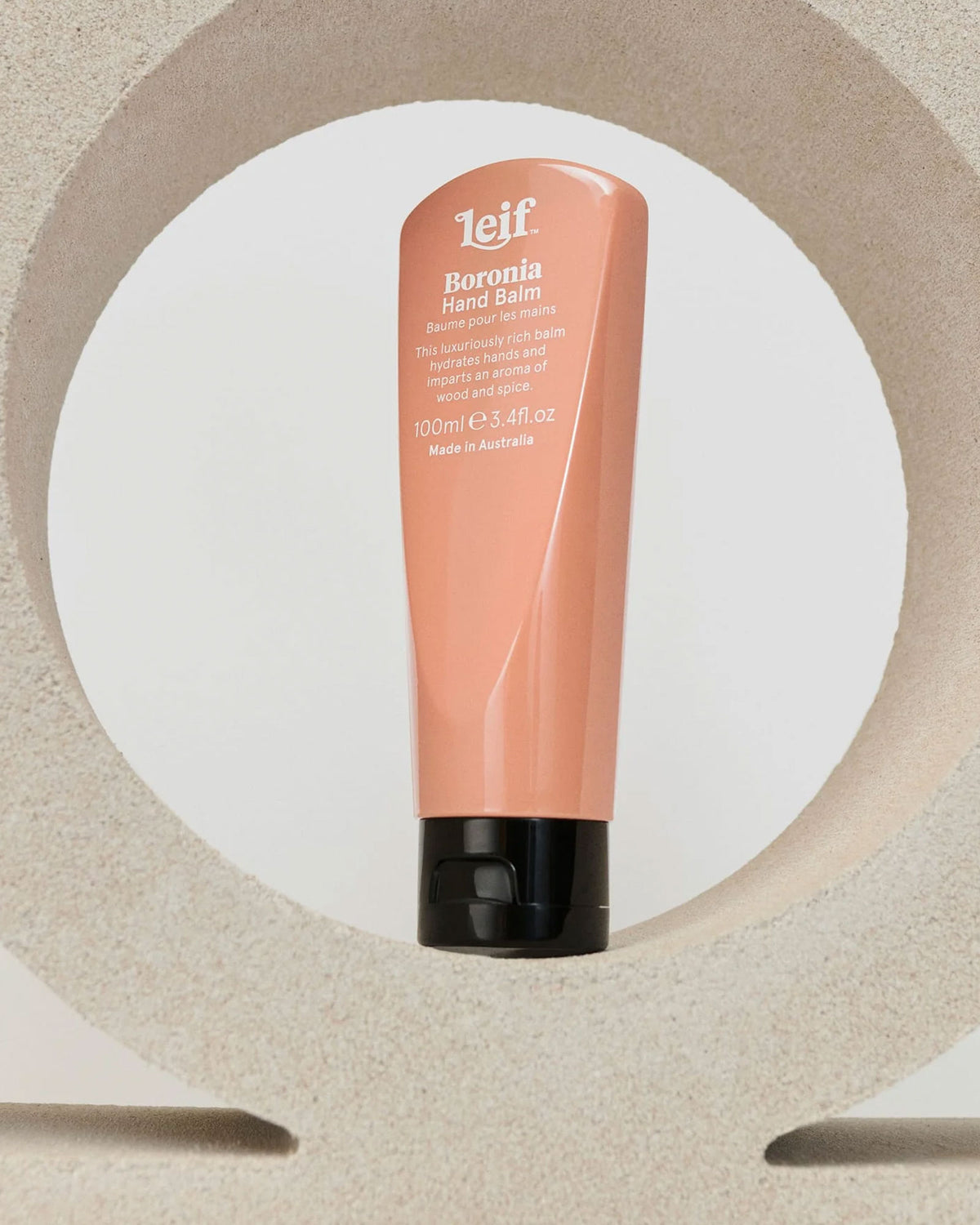 A travel size squeeze bottle of Leif&