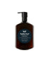 A 500ml dark amber bottle of Leif Buddha Wood Hand Cleanser with a black pump dispenser, set against a plain white background.