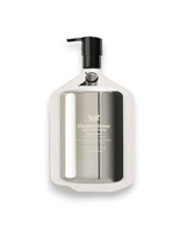 Silver metallic bottle labelled &