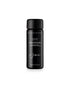 A black, cylindrical, glass bottle of Sodashis&