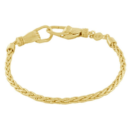 HANDMADE GOLD SNAKE BRACELET BY CLEOPATRA&