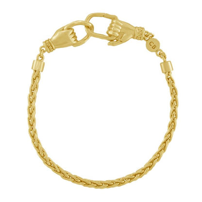 HANDMADE GOLD SNAKE BRACELET BY CLEOPATRA&