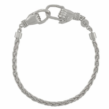 HANDMADE SILVER SNAKE BRACELET BY CLEOPATRA&