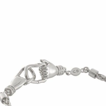HANDMADE SILVER SNAKE BRACELET BY CLEOPATRA&