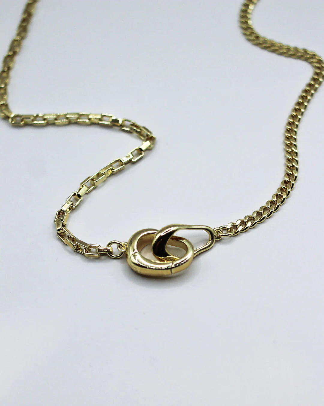 BEATBOX MIXED CHAIN NECKLACE BY F+H STUDIOS