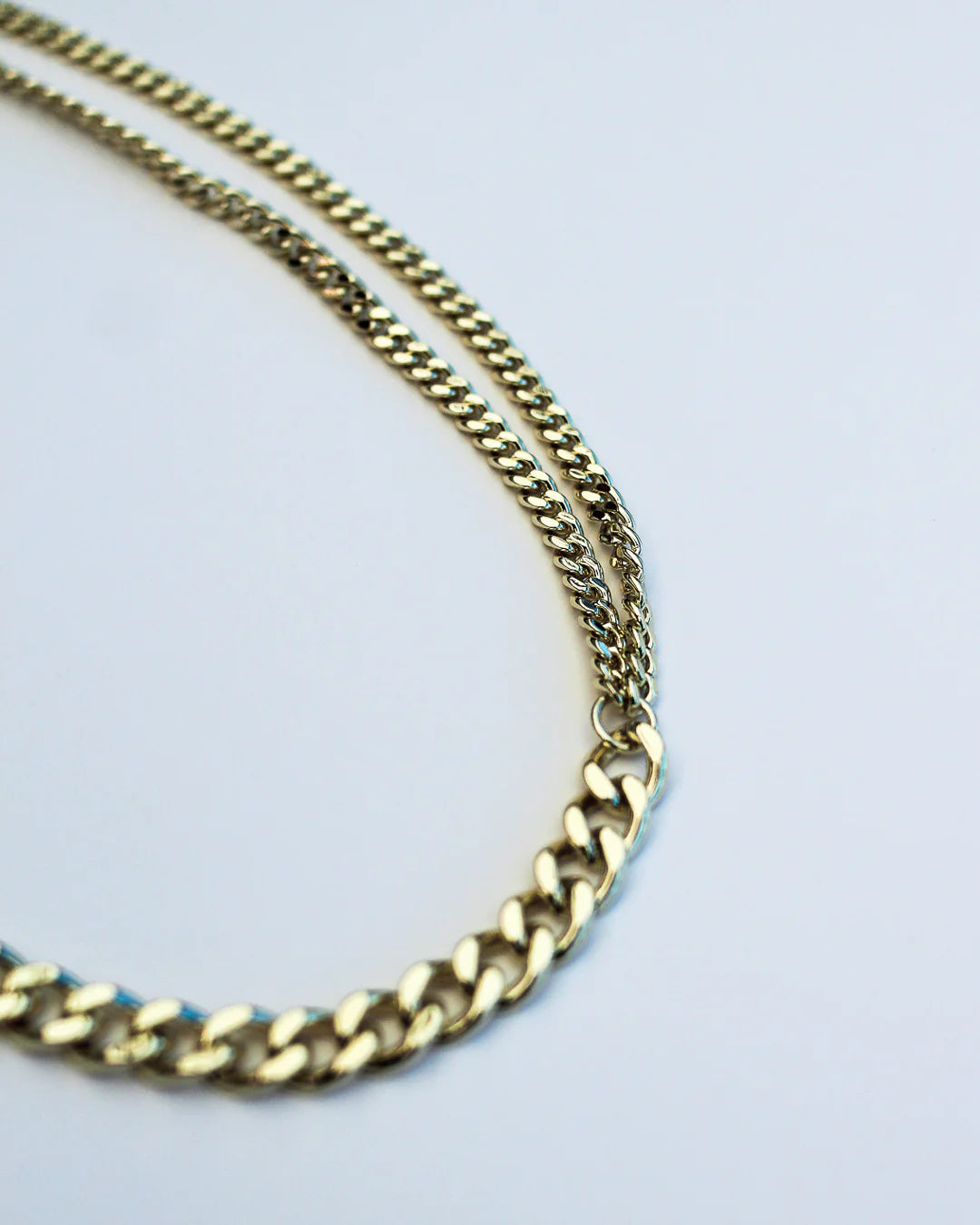 AMPLIFY DOUBLE CURB CHAIN CHOKER BY F+H STUDIOS