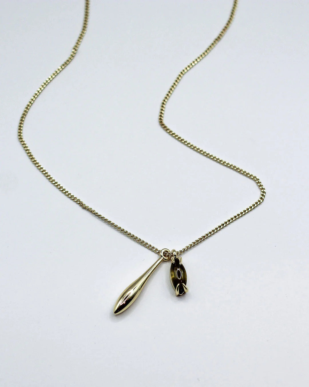 DUET DROPLET CHARM NECKLACE BY F+H STUDIOS