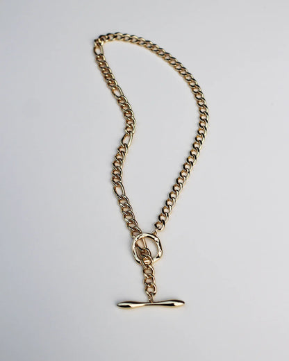 MIXED FOB CHAIN NECKLACE BY F+H STUDIOS
