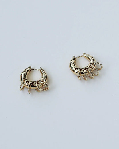 PIERCED HOOP EARRINGS BY F+H STUDIOS