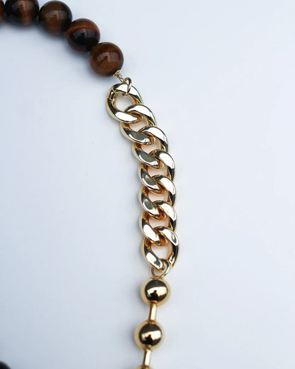 PRIMAL STATEMENT GOLD NECKLACE BY F+H STUDIOS