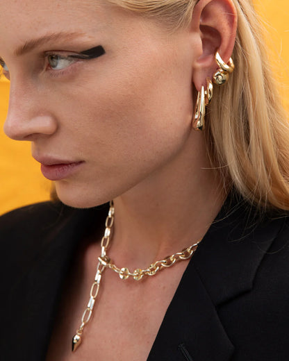 WONKY HOOP EARRINGS BY F+H STUDIOS