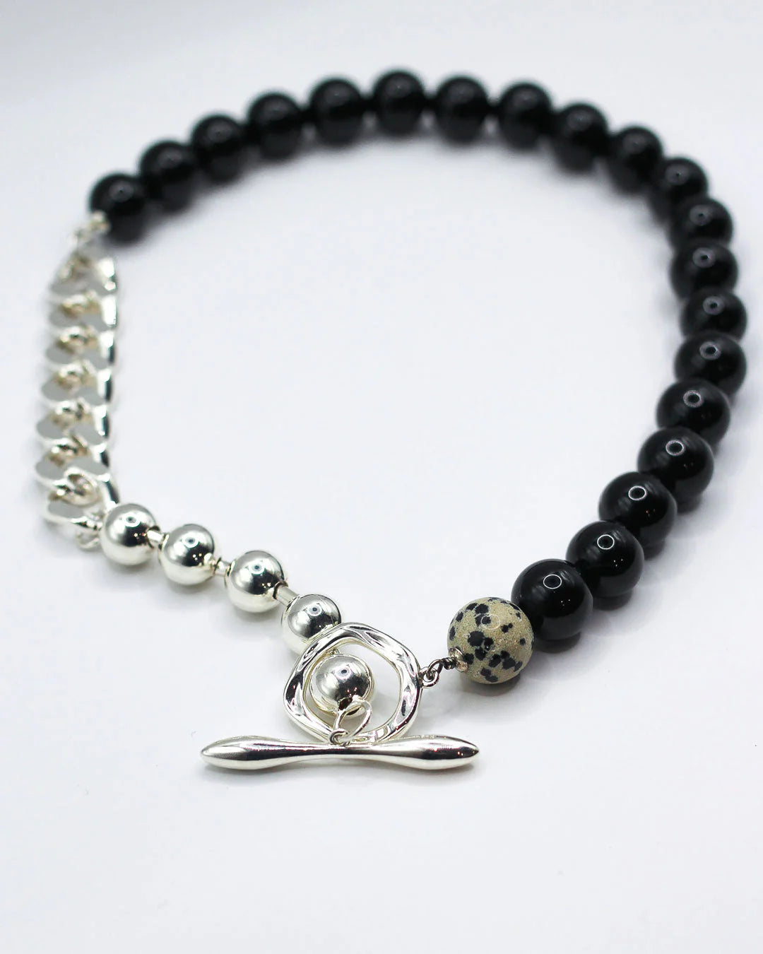 PRIMAL STATEMENT SILVER NECKLACE BY F+H STUDIOS