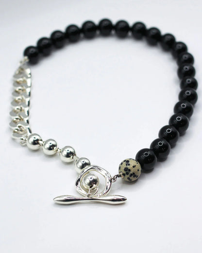 PRIMAL STATEMENT SILVER NECKLACE BY F+H STUDIOS
