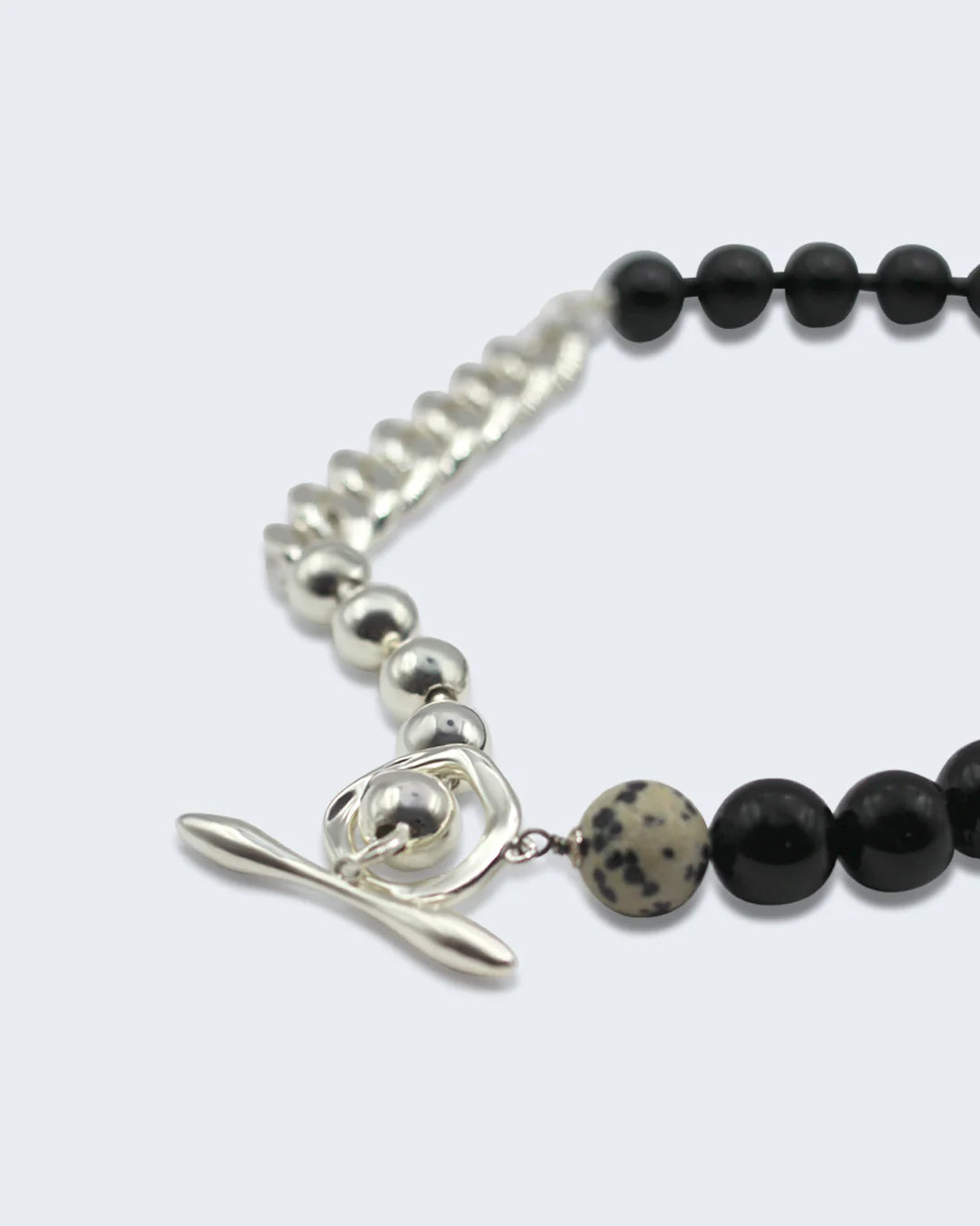 PRIMAL STATEMENT SILVER NECKLACE BY F+H STUDIOS