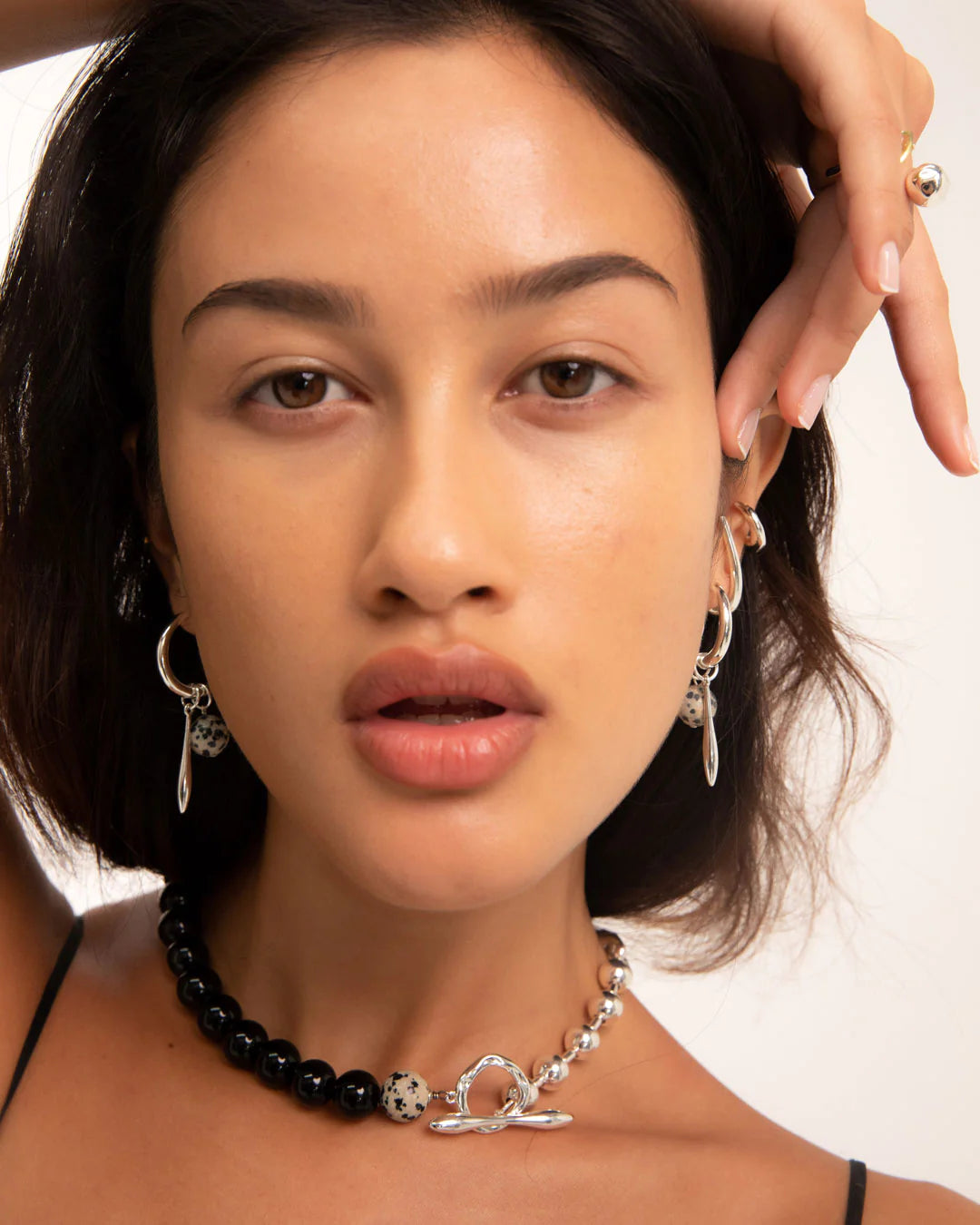 PRIMAL STATEMENT SILVER NECKLACE BY F+H STUDIOS