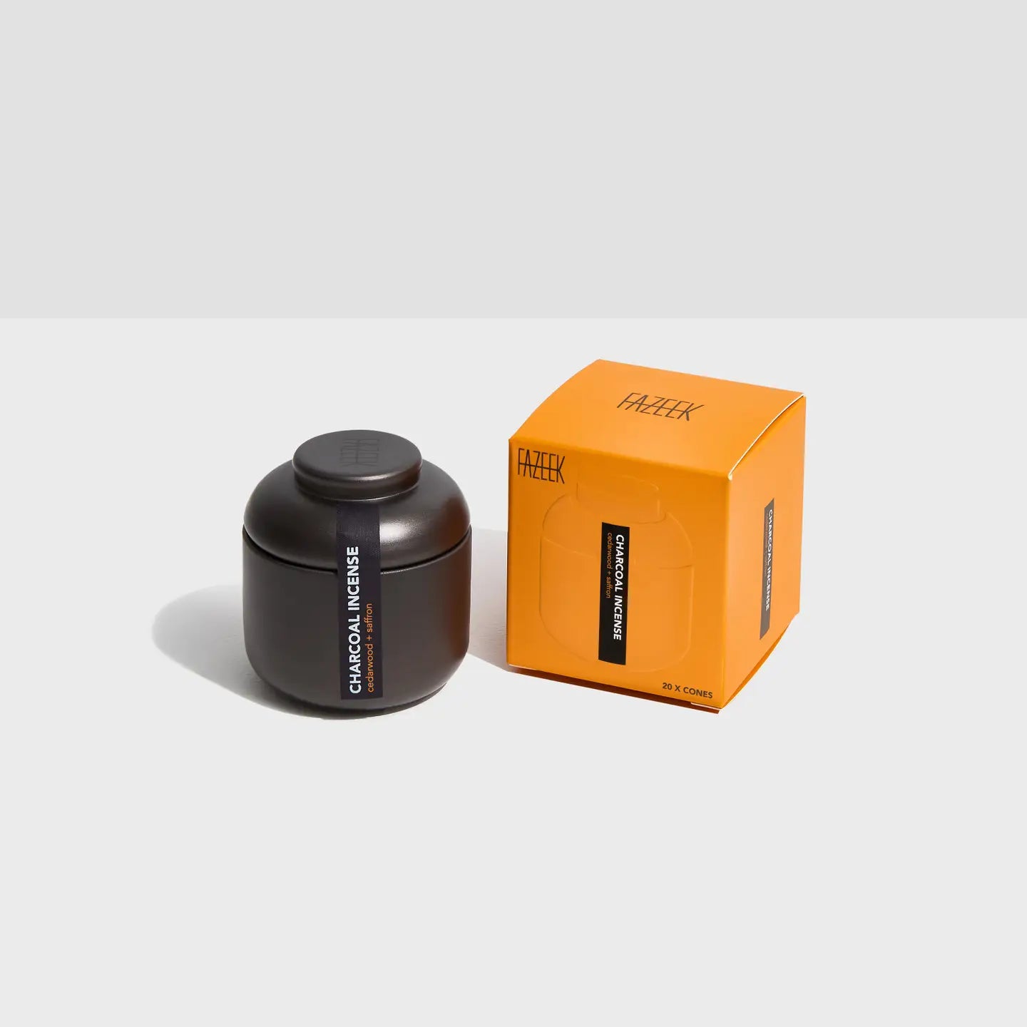 CEDARWOOD AND SAFFRON INCENSE CONES BY FAZEEK