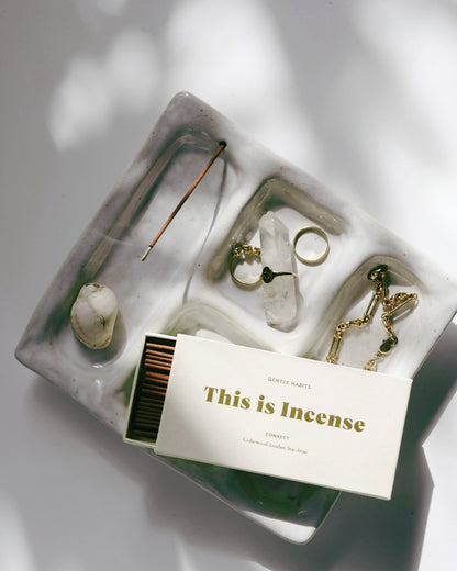 CERAMIC INCENSE PLATTER BY GENTLE HABITS