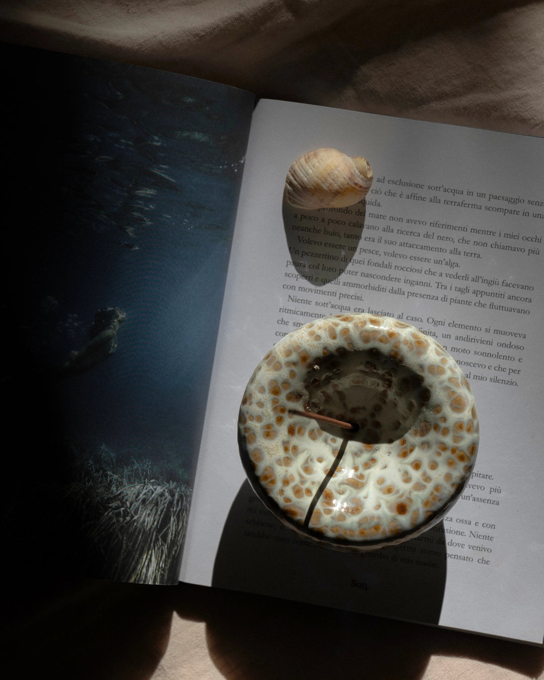CERAMIC VESSEL INCENSE HOLDER NO.3 BY GENTLE HABITS