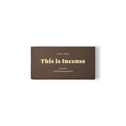 GROUNDED INCENSE BY GENTLE HABITS