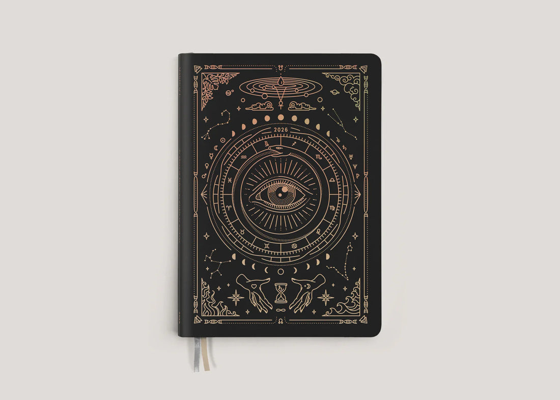 2026 ASTROLOGICAL ALMANAC + PLANNER BY MAGIC OF I ~ CLASSIC BLACK
