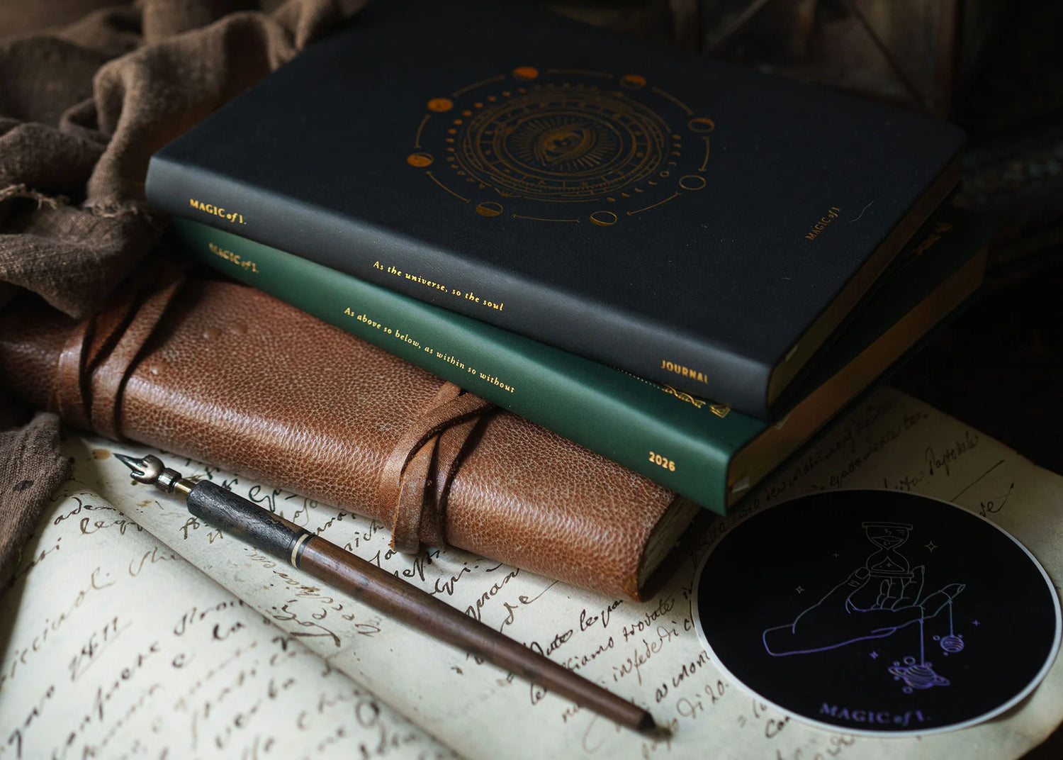 2026 ASTROLOGICAL ALMANAC + PLANNER BY MAGIC OF I ~ DEEP MOSS