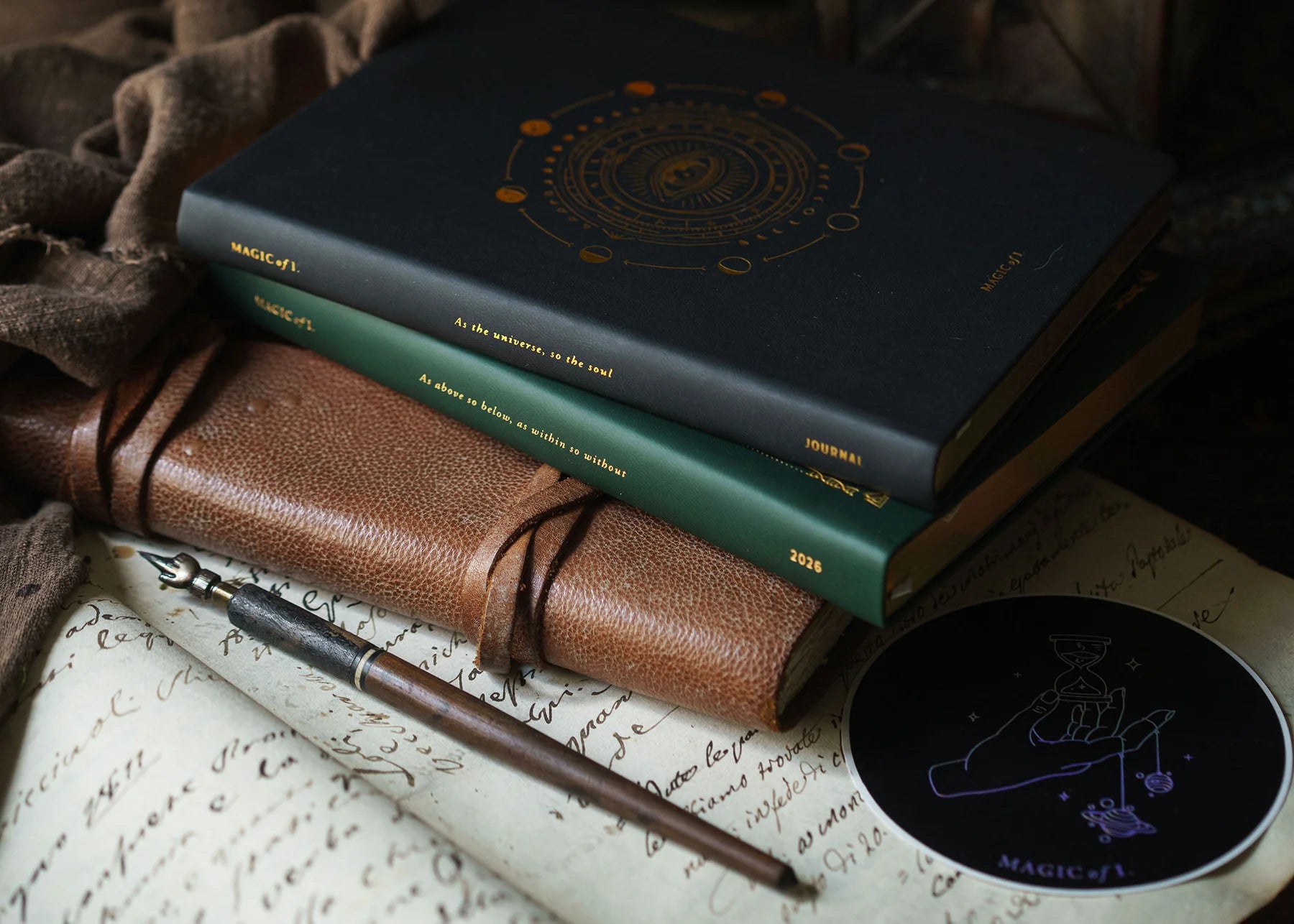 2026 ASTROLOGICAL ALMANAC + PLANNER BY MAGIC OF I ~ DEEP MOSS