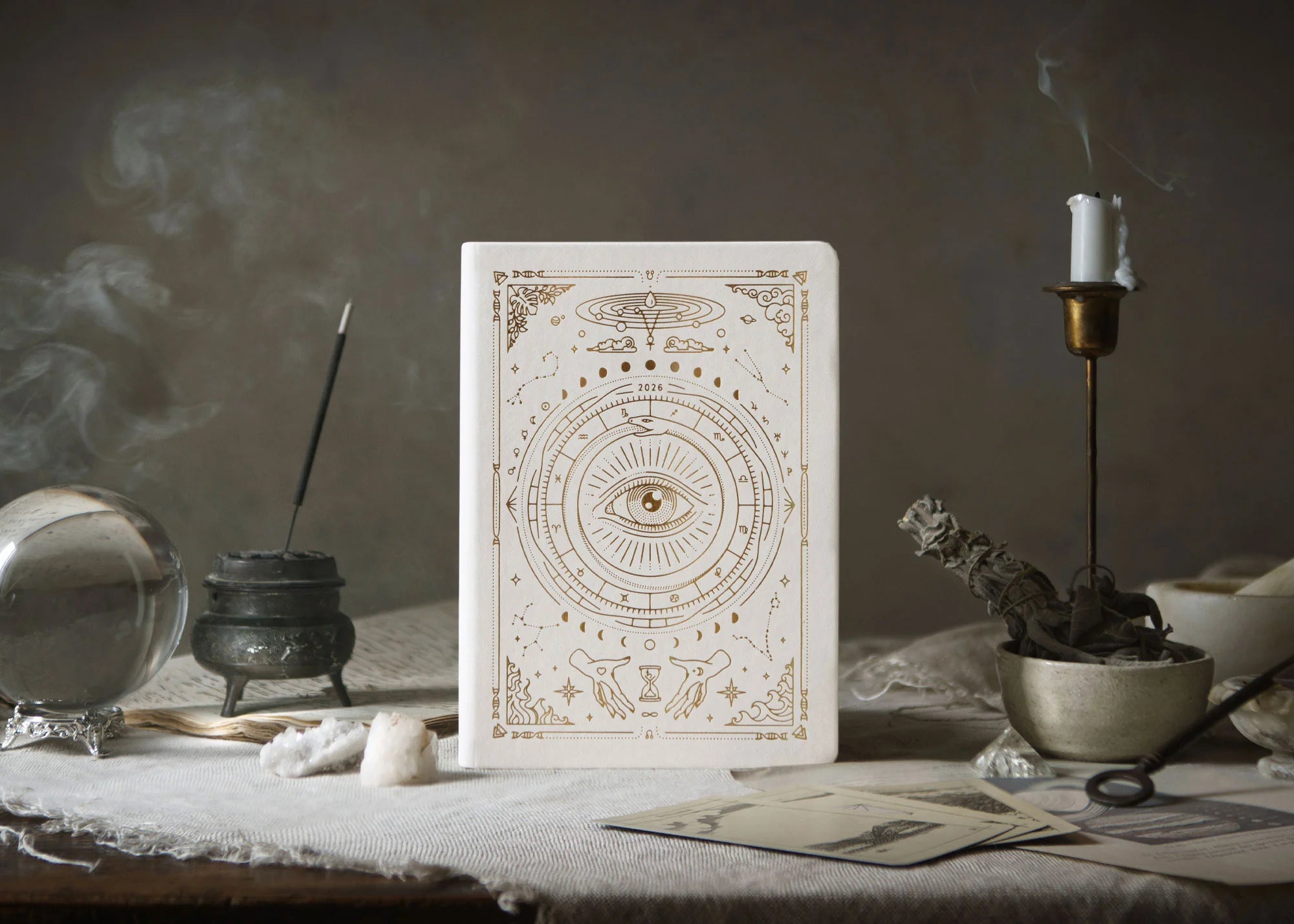 2026 ASTROLOGICAL ALMANAC + PLANNER BY MAGIC OF I ~ CLASSIC WHITE