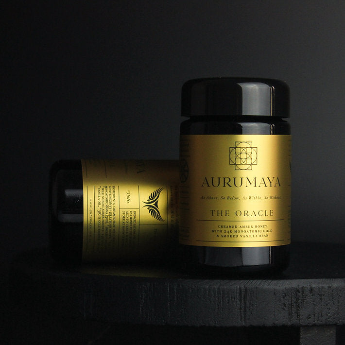 NORDIC AMBER + 24K GOLD CREAMED HONEY BY AURUMAYA
