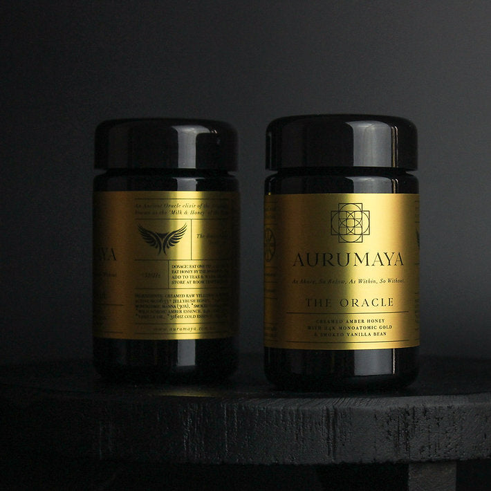 NORDIC AMBER + 24K GOLD CREAMED HONEY BY AURUMAYA