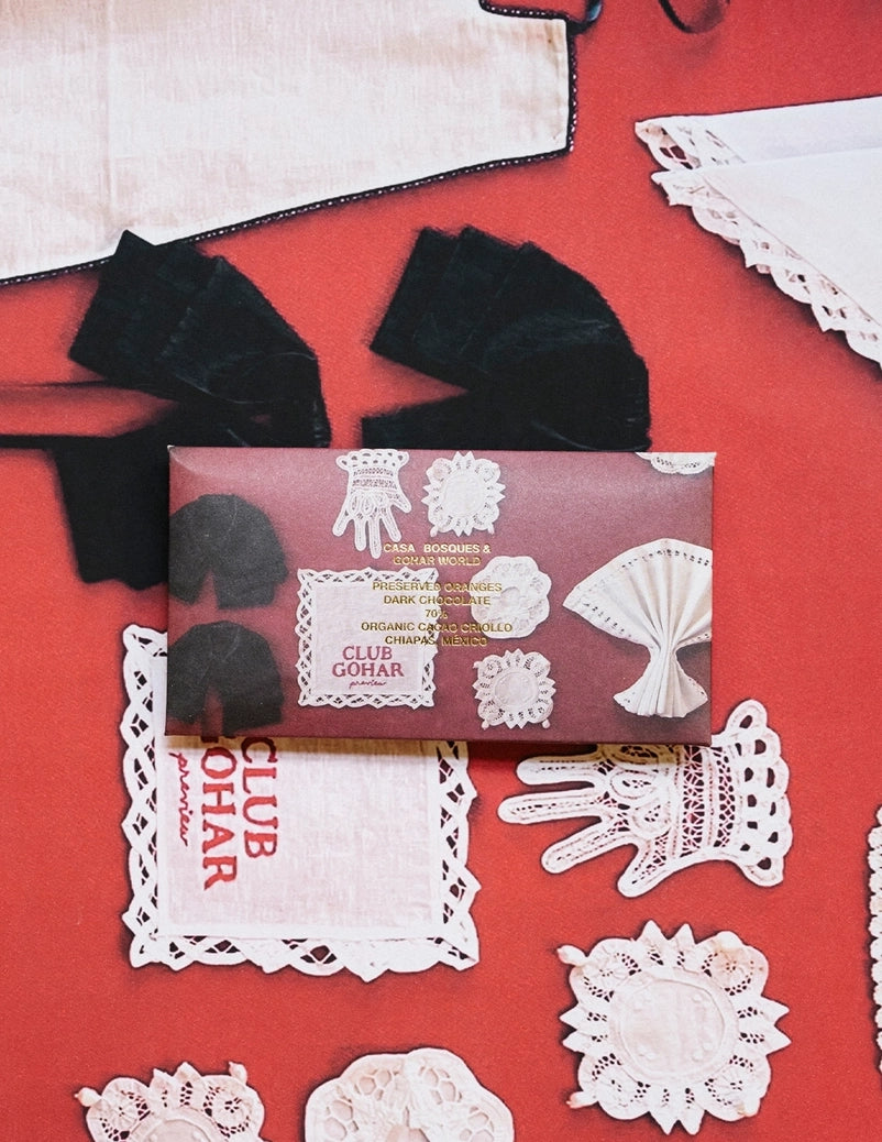 CASA BOSQUES X GOHAR WORLD PRESERVED ORANGES IN DARK CHOCOLATE