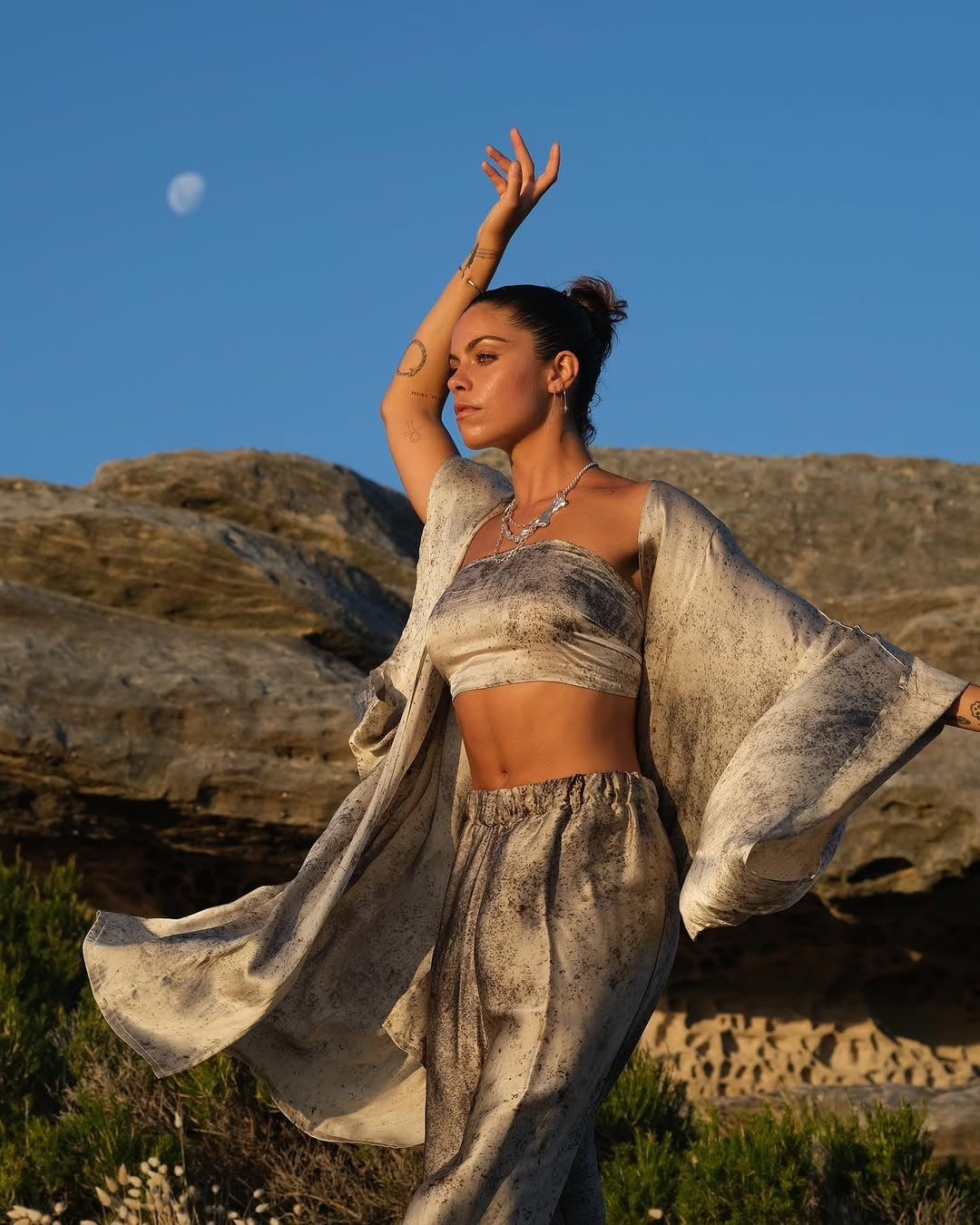 AYANA SILK PANT BY SOLTYS LABEL