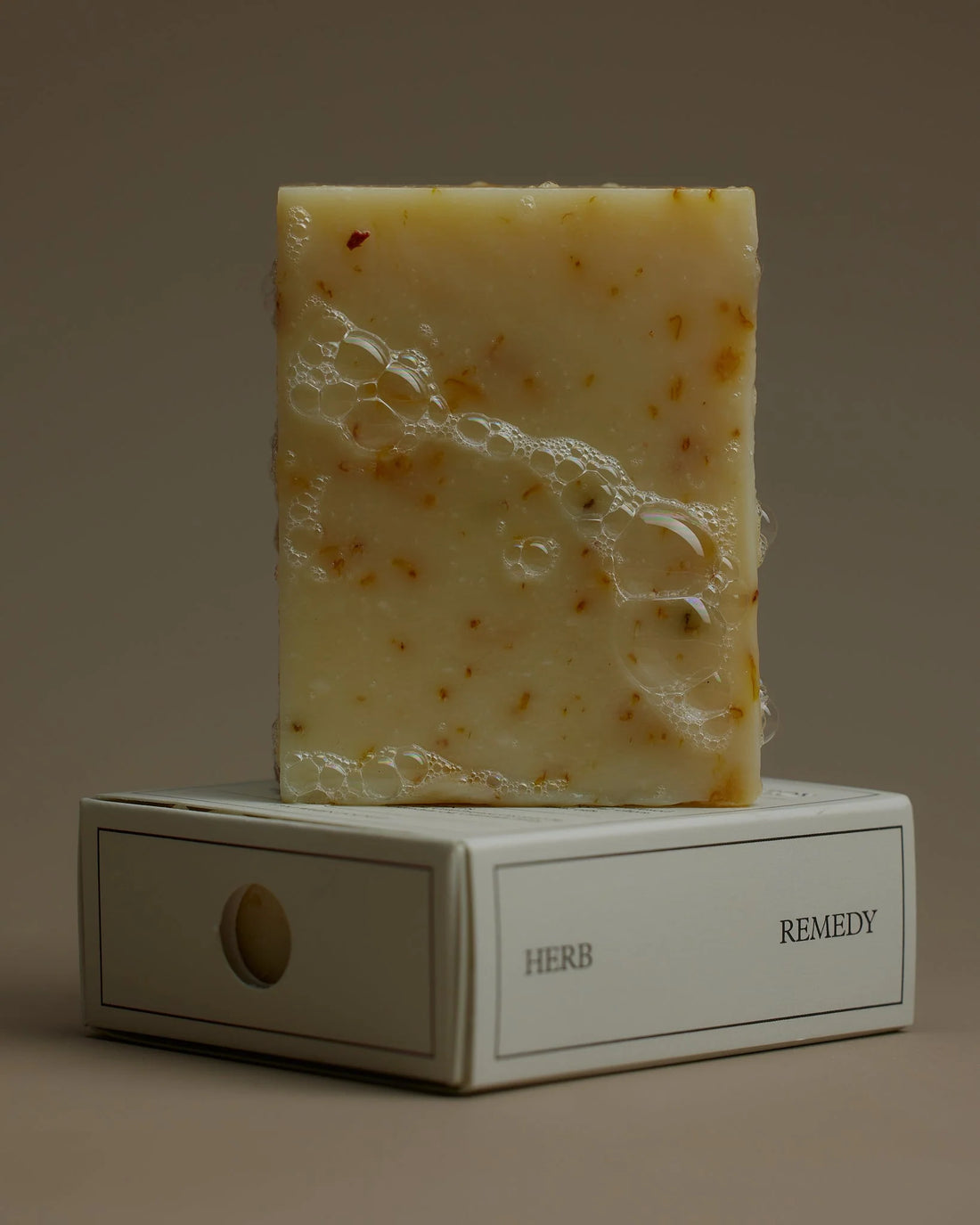 SOLAR INFUSED CALENDULA SOAP BAR BY HERB REMEDY