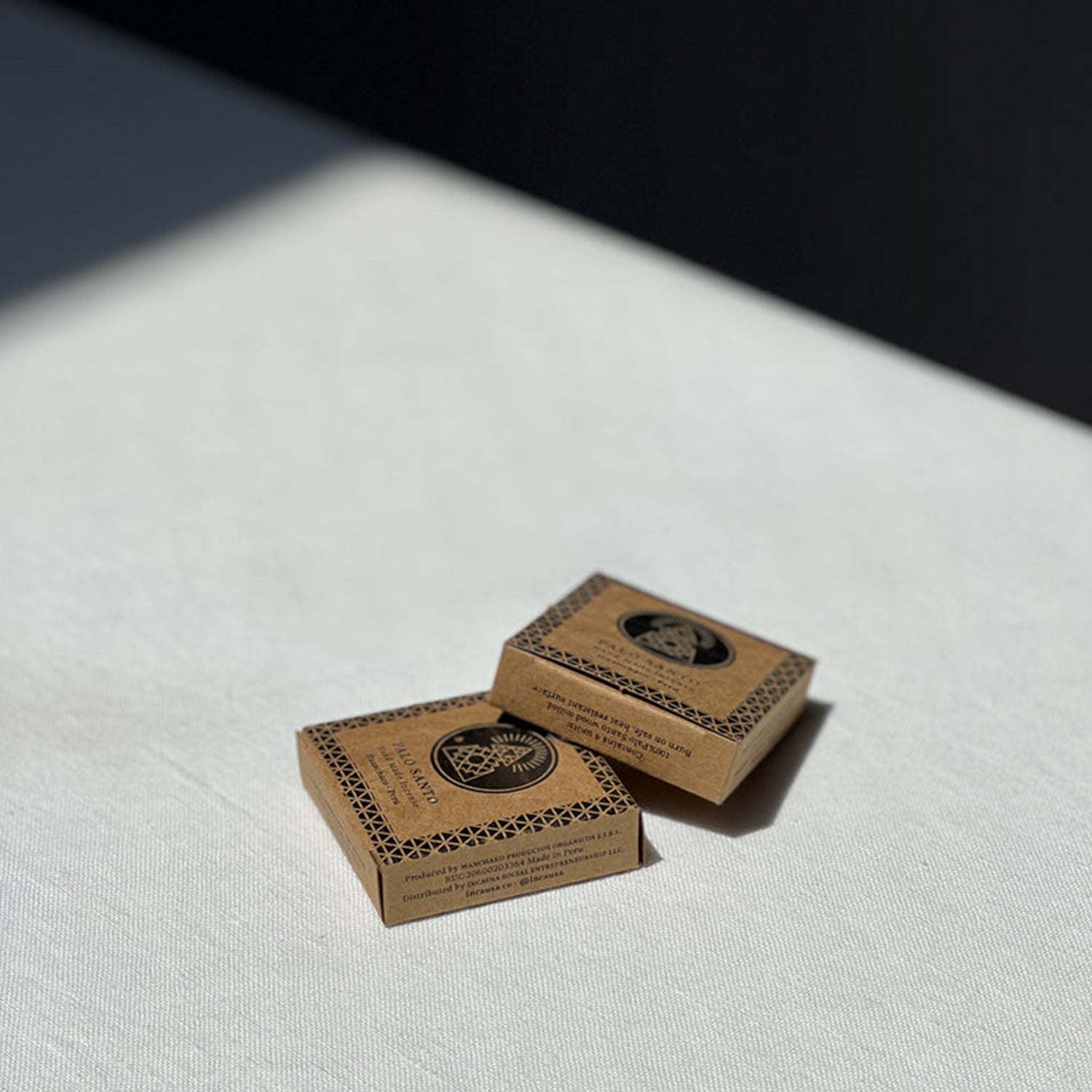 PALO SANTO HAND-PRESSED INCENSE BOX BY INCAUSA