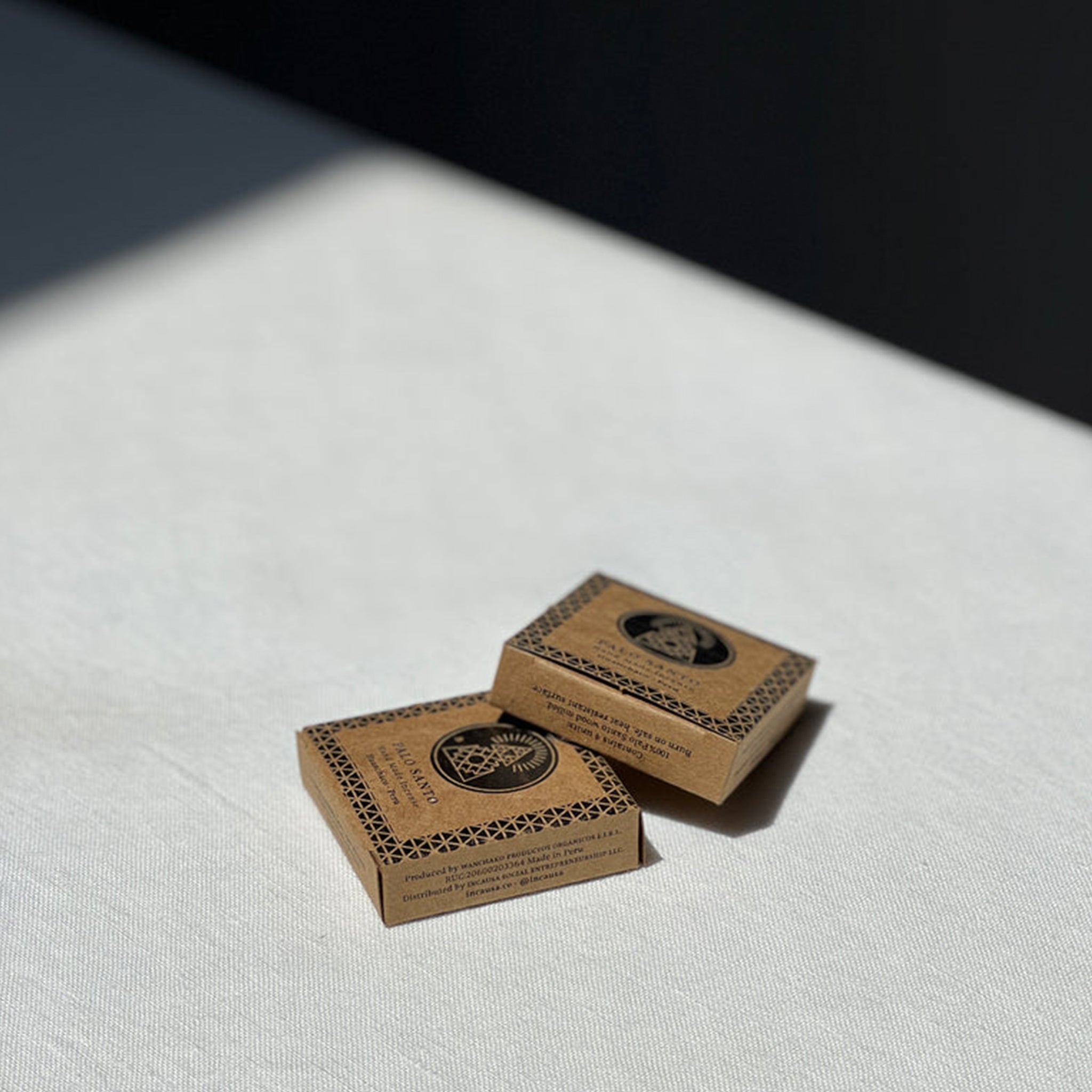 PALO SANTO HAND-PRESSED INCENSE BOX BY INCAUSA