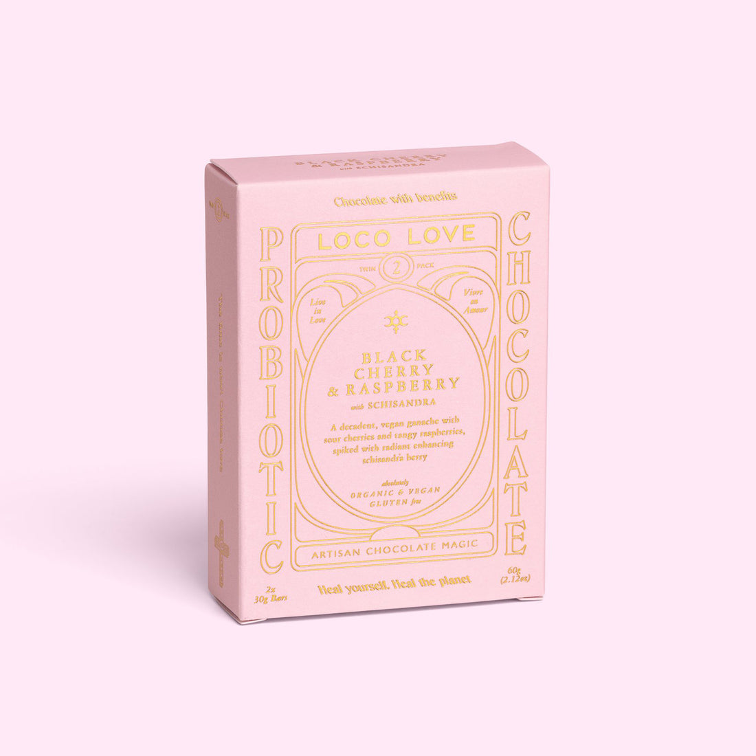 BLACK CHERRY AND RASPBERRY CHOCOLATE BY LOCO LOVE